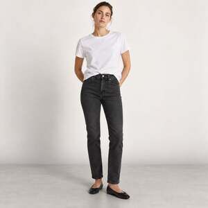 Levi's 712 Slim Fit Jeans Charcoal Black Mid Rise Stretch Classic Denim Size 30